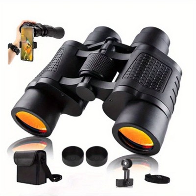 UBSSO 8x42 Binoculars for Adults with BAK4 Prism & FMC Lens, Clear Low Light Vision for Hunting, Birding, Travel. Compact & Lightweight w/ Case