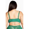 Women's Plus Size Allure Demi Longline Bra - kelly green | CITY CHIC - 3 of 4