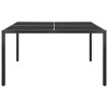 vidaXL Patio Table Anthracite 51.2 in.x51.2 in.x28.3 in. Steel and Glass - 2 of 4