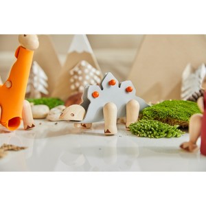 Plantoys| DIY Stegosaurus Wooden Figure - 1 of 3