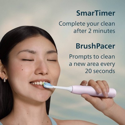 Philips Sonicare 6500 Rechargeable Electric Toothbrush with Travel Case and 2 Brush Heads - Light Pink
