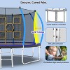 BestParts 12FT Round Trampoline with Ladder, Enclosure Net & Toss Target Game – Blue Steel Frame - 2 of 4