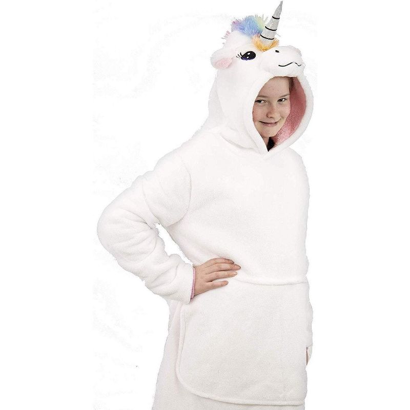Plushible Snugible Unicorn Oversized Hooded Costume/Blanket Hoodie, 3 of 6