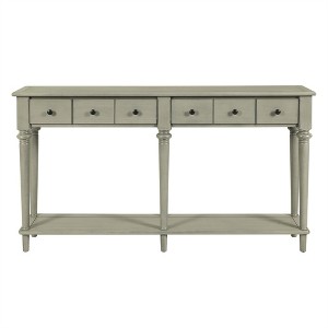 COWLOWN Entryway Table with 4 Drawers & Shelf, Vintage Console Table for Hallway, Living Room - 1 of 4