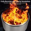 Smokeless Fire Pit 304 Stainless Steel w/360° Heat & Adjustable Airflow, Portable Wood Burning Fire Bowl for Camping, Backyard - 4 of 4
