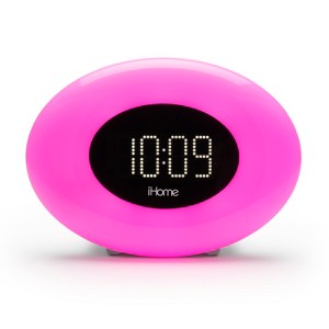 iHome Sunrise Alarm Clock Radio with Color Changing Lamp and USB Charging  - White (iM30) - 1 of 4