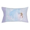 Disney Frozen Winter Cheer Lavender, Aqua and White Anna, Elsa and Olaf 2 Piece Toddler Sheet Set - Fitted Bottom Sheet and Reversible Pillowcase - 4 of 4