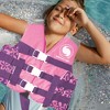 Swimline Children's USCG Approved Swimming Pool Floral Vinyl Life Vest - Pink/Purple - XS - 2 of 3