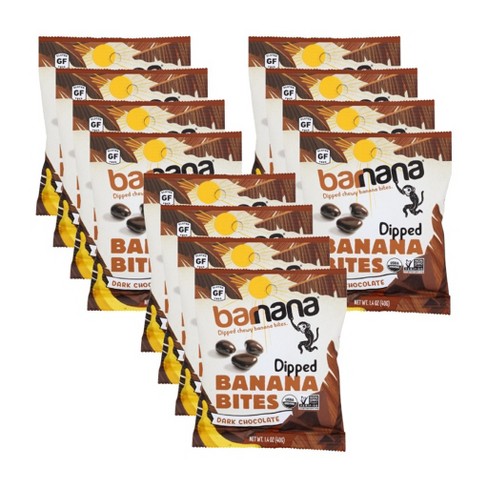 Barnana Dark Chocolate Banana Bites - Case Of 12/1.4 Oz : Target