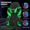 ELECWISH Gaming Chair with Footrest, Lumbar Support, Breathable Computer Chair with Pocket Spring Cushion, Chairs for Adults - 3 of 4