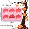 JDICTION 2 Pack Pumpkin Chocolate Molds, 6 Cavity Pumpkin Shapes for Halloween, Autumn, Thanksgiving, Candy, Gummy, Resin, DIY Crafts - 2 of 4