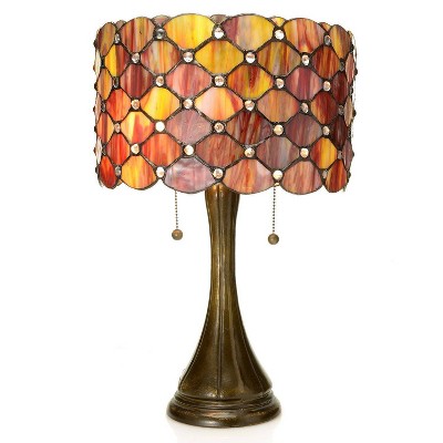 red tiffany table lamps