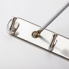 LunaLulinlk Stainless Steel Wall Mount Hook Hanger Coat Hat Holder Silver Tone - 4 of 4