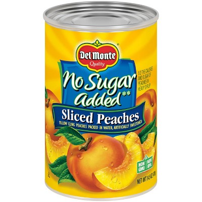 Del Monte No Sugar Added Sliced Peaches 14.5oz