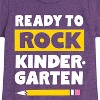 Girls' - Instant Message - Ready to Rock Kindergarten Fitted Short Sleeve Graphic T-Shirt - 2 of 4
