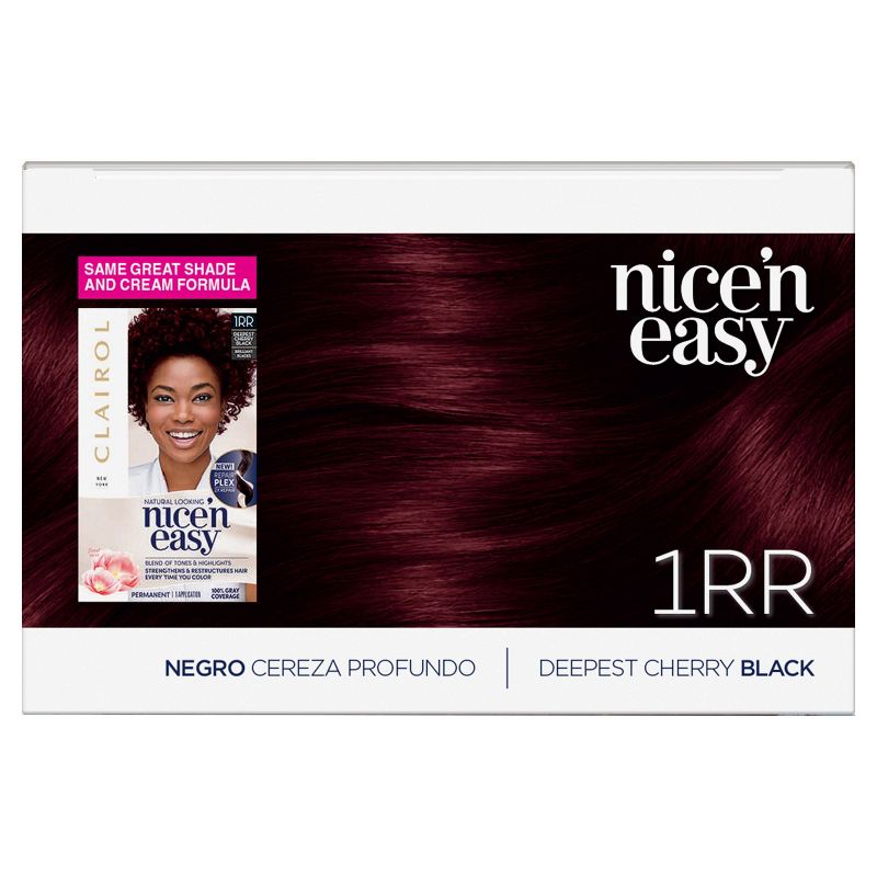 Clairol Nice'n Easy Permanent Hair Color Cream Kit - Red, 4 of 10