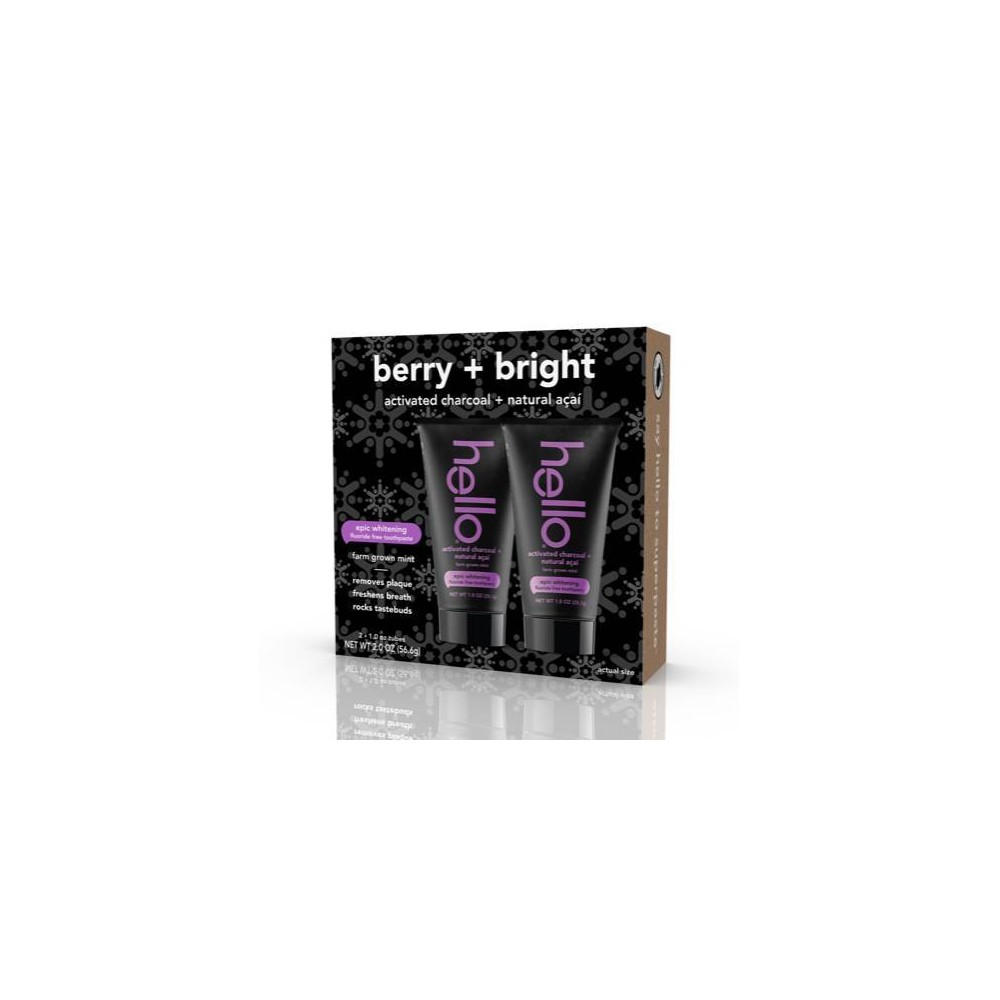 UPC 819156021100 - hello Berry + Bright Activated Charcoal + Natural ...