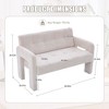 Evita Nordic Double Sofa Chair - Soft Chenille, Ergonomic, 2-Seater for Living Room & Bedroom - 2 of 4