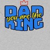 Rerun Island Men's Dad You Are The King Short Sleeve Graphic Cotton T-Shirt - Sport Grey S - 2 of 3