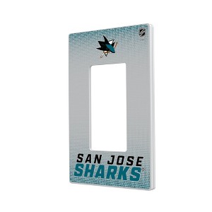 NHL Western Conference Teams Linen Hidden-Screw Light Switch Plate for Single Rocker - 1 of 4