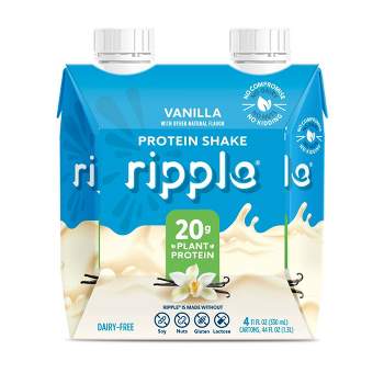 Ripple Vegan Protein Shakes - Vanilla - 4pk