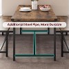 3-Piece Dining Set for 4, 44.4" Tall Kitchen Table with 2 Benches, Space-Saving Breakfast Nook Set for Small Spaces & Apartments - 3 of 4