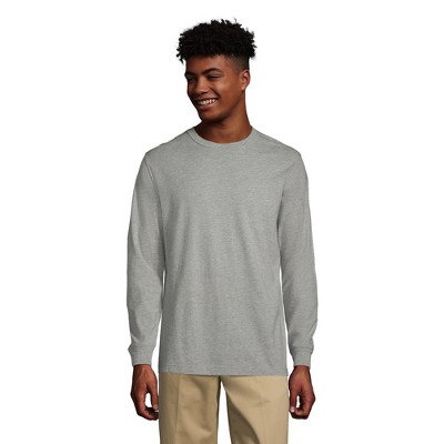 Lands' End School Uniform Men's Long Sleeve Essential T-shirt