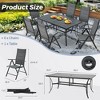 EROMMY Foldable Patio Dining Set with Metal Table & Aluminum Chairs - Durable, All-Weather Furniture for Garden, Lawn & Patio - Gray - 3 of 4