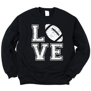 Simply Sage Market Women's Graphic Sweatshirt Love Football - 1 of 2