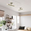 Livex Lighting Copenhagen 2 - Light Semi-Flush Mount in  Antique Brass - 3 of 4