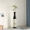 Uniquewise  Handcrafted Black and White Waterproof Ceramic Floor Vase - Neat Classic Bottle Shaped Vase, Freestanding Design - 4 of 4