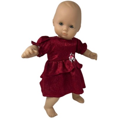 Doll Clothes Superstore Handmade Scarlet Princess Dress Fits 14-16 Baby Dolls