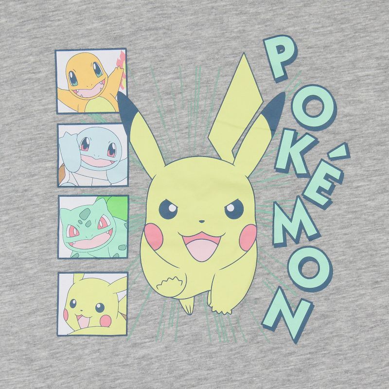 Pokemon Card Game Shirt Girl's Characters Pastel Pikachu Tee T-Shirt Crewneck, 2 of 5