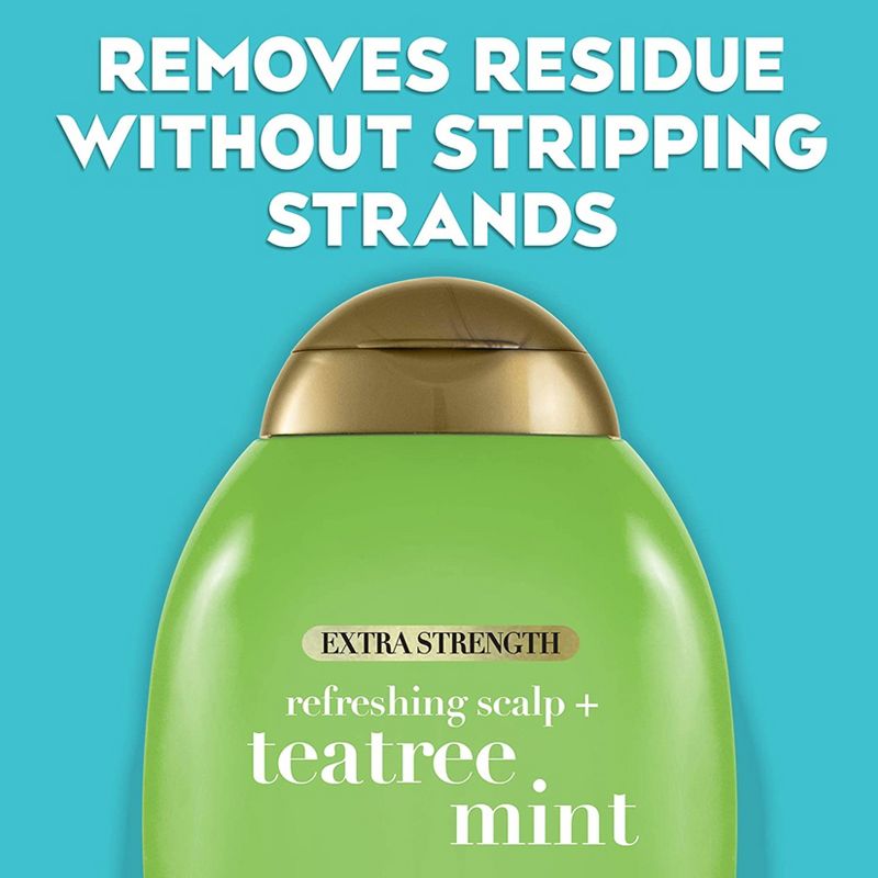 OGX Extra Strength Refreshing Scalp + Tea Tree Mint Shampoo - 13oz, 4 of 13
