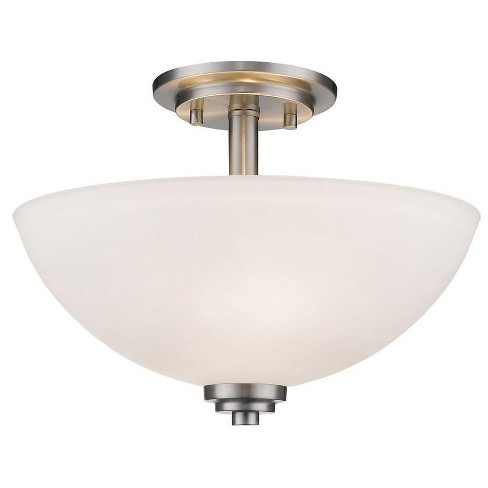 Z-lite Ashton 3 - Light Semi-flush Mount In Brushed Nickel : Target