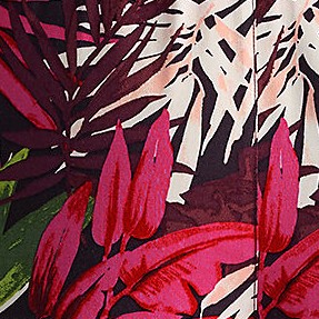 rich burgundy tropical palm