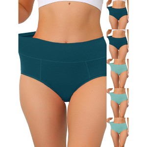INSPIRE CHIC Women's High Waist Available Tummy Control Briefs 6 Packs - 1 of 4