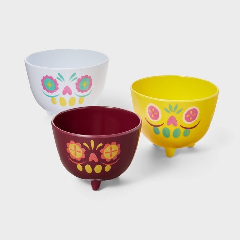 Día De Muertos 3ct Melamine Decorative Nesting Bowls - Designed ...