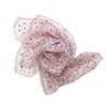 Wrapables Lightweight Sheer Silky Feeling Georgette Scarf, Florets on Lavender - 3 of 4