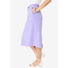 Roaman's Women's Plus Size French Terry Skirt - 4 of 4