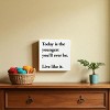 Slickblue Inspirational Wood Wall Sign – “Live Like It” Quote – Rustic 7x7 Motivational Decor, Color Options - 2 of 3
