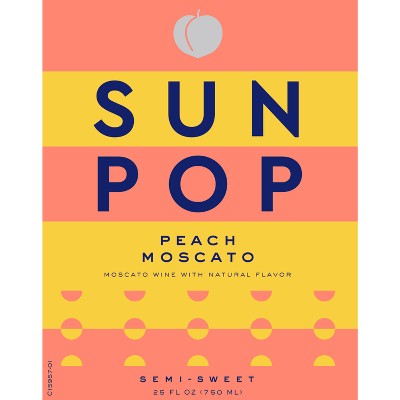 SunPop Peach Moscato Wine - 750ml Bottle