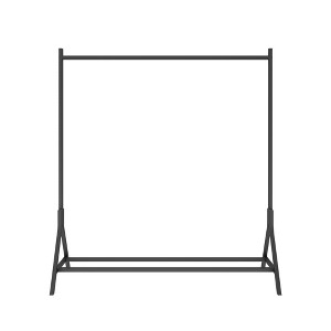 PDTEND Multi-Functional Freestanding Single pole Garment Rack for Bedroom,  Black - 1 of 4