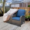 XIZZI Patio Furniture Set Cover Outdoor Sectional Sofa Set Covers Outdoor Ottoman and Patio Sofa Set Covers Water Resistant - 2 of 4