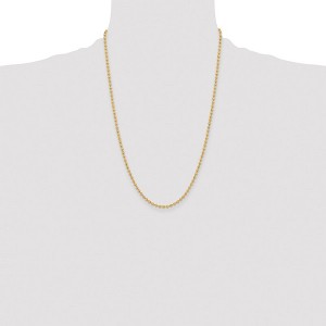 Chisel Stainless Steel Polished Yellow IP-plated 3mm 24" Ball Chain Necklace - 1 of 4