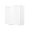 HOMLUX Easy-DIY 12 in D in Shaker White Ready to Assemble Wall Kitchen Cabinet 2 Doors-2 Shelves - 3 of 4