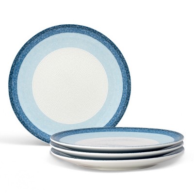 Noritake Colorscapes Layers Set of 4 Coupe Salad/Dessert Plates