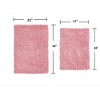 Fantasia Bath Rug Collection Cotton Shaggy Pattern Tufted Set of 2 Bath Rug Set - Home Weavers - 2 of 3