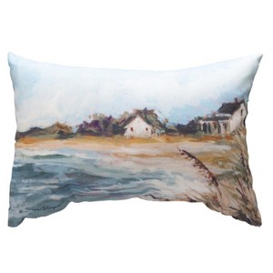 Manual Woodworkers & Weavers Beach House Pillow – Coastal Shores Climaweave 18x13 inch - 1 of 3