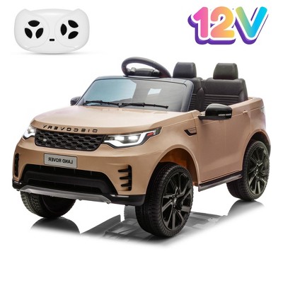 Garvee 12V Kids Electric Ride-On Car with Remote – Land Rover Licensed Toy Vehicle with LED Lights, Music, Seatbelt & Dual Motors